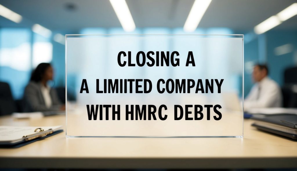 Closing a company with HMRC debts