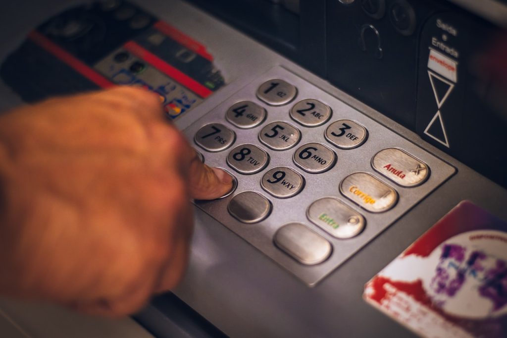 Keypad of an ATM